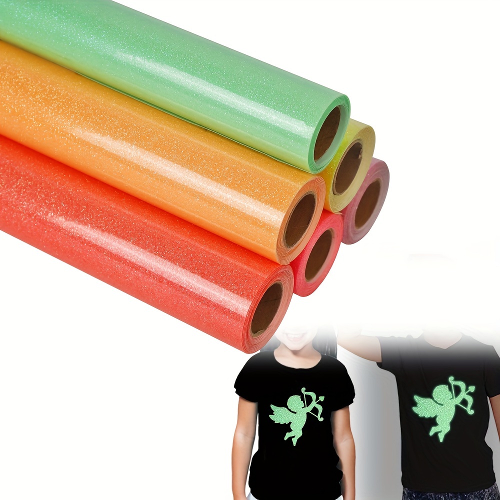 Glitter Vinyl Roll - グリッターHTV熱転写ビニールロール 12インチ×10フィート PUストレッチ アイロン接着ビニール Tシャツ用 (10フィート、Z1-グリッター、PU)