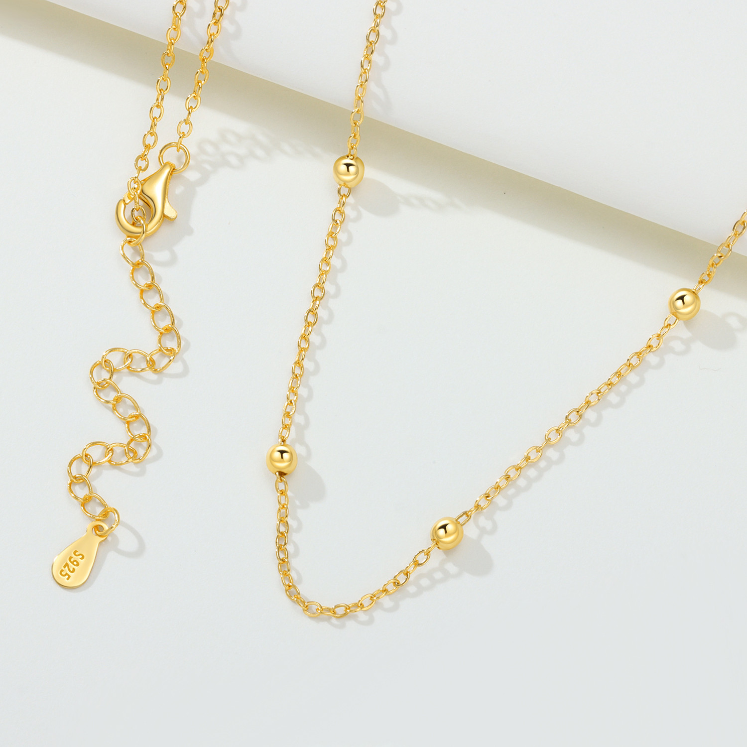 Orstarry S925 スターリングシルバー 18k ゴ - Pearl Trim Chain のレビューと価格