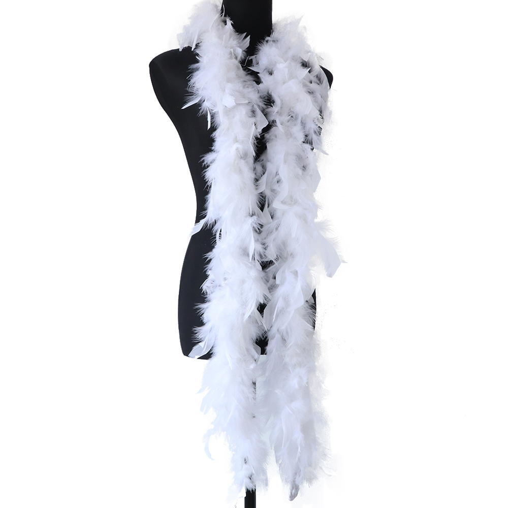 2 ヤードふわふわホワイトフェザーボア七面鳥マラブー羽結婚式 - Feather Trim Marabou のレビューと価格