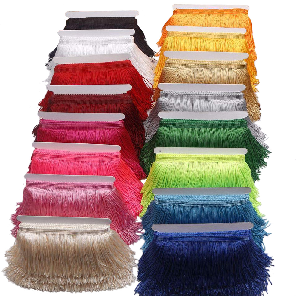 10 ヤード 15 センチメートルロングタッセルフリンジトリ - Fringe Ribbon Sewing のレビューと価格