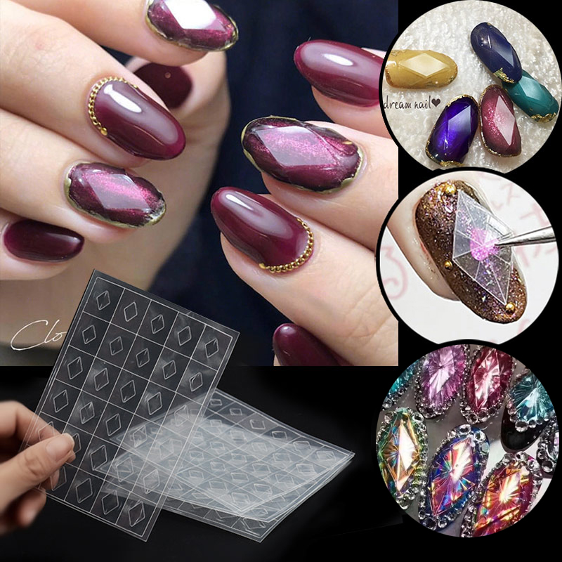 ネイルアート用グリムストーンステンシル,1枚,透明,3D,中 - Glitter Vinyl Roll のレビューと価格