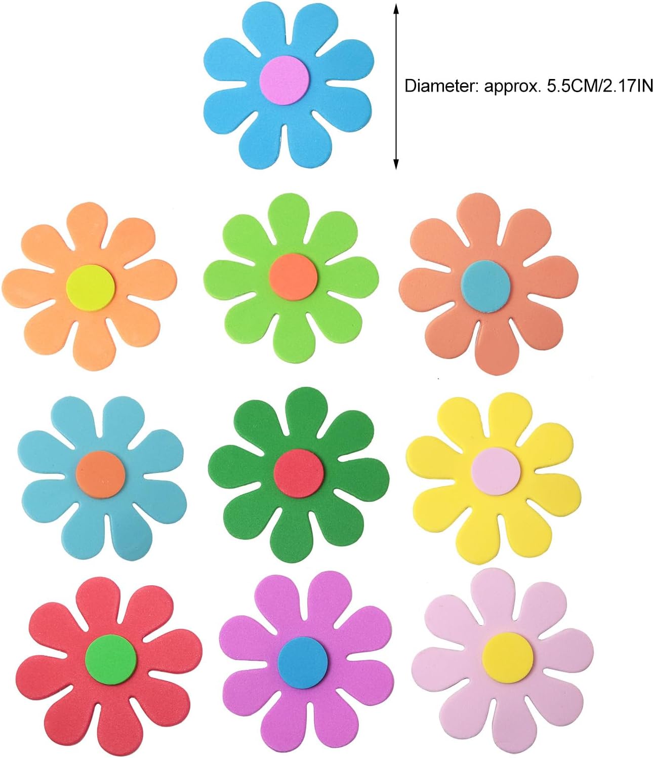 3Dフラワーフォームステッカー 春の芸術工芸品 母の日 幼稚 - Embellishment Crafts のレビューと価格