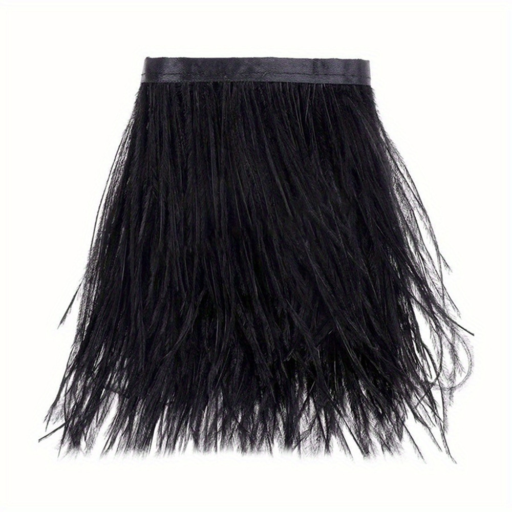 1 メートル 8-10 センチメートル黒ダチョウの羽トリム工 - Feather Trim Marabou のレビューと価格