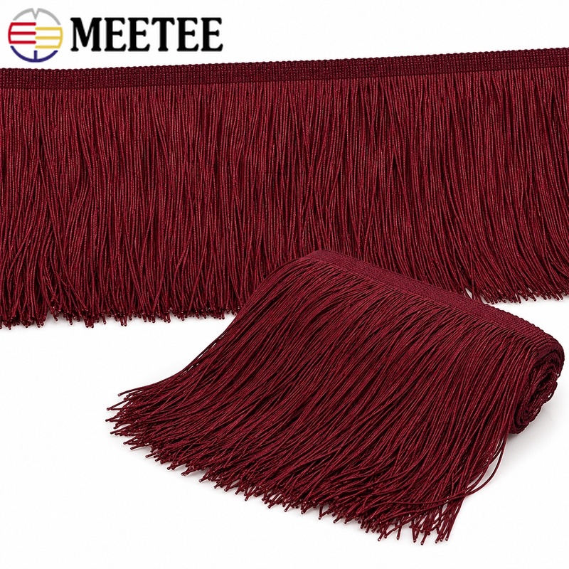 5/10ヤード 10-30cm レッドタッセルフリンジトリム - Fringe Ribbon Sewing のレビューと価格