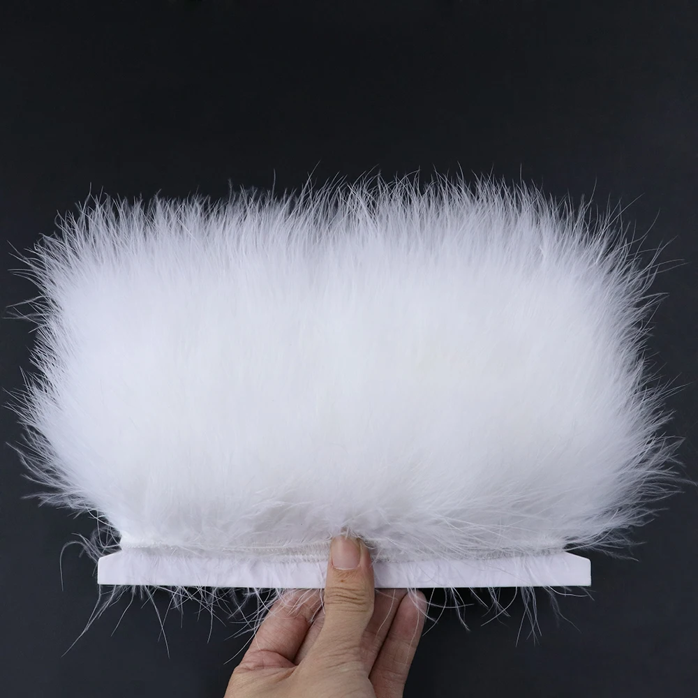 1メートルの柔らかい七面鳥の羽根飾り、ふわふわのマラブーフェ - Feather Trim Marabou のレビューと価格