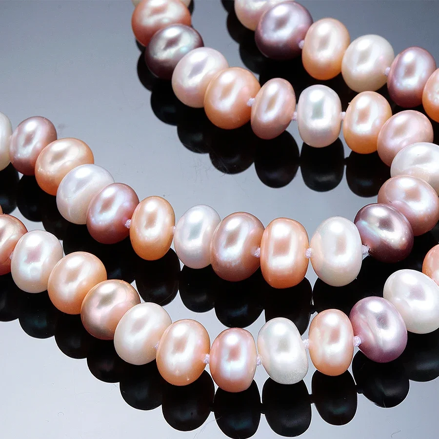 YWYC 7-10 ミリメートルパンビーズ淡水真珠のネックレ - Pearl Trim Chain のレビューと価格