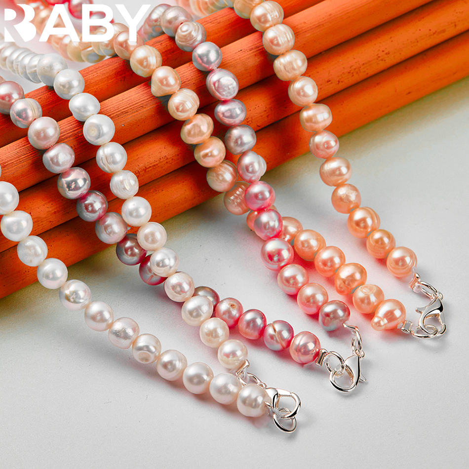 URBABY 925 スターリングシルバー 40-50 セン - Pearl Trim Chain のレビューと価格