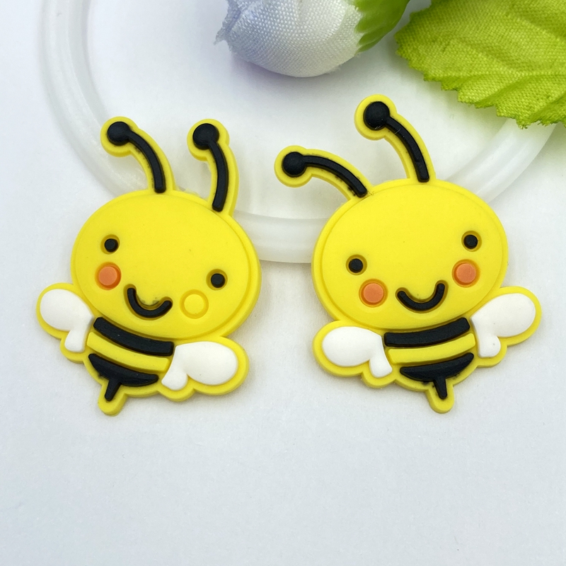10/20/30個かわいいpvc蜂柔軟な接着剤フラットバック - Embellishment Glue Craft のレビューと価格