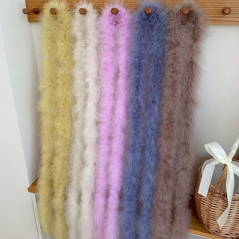 2メートルのマラブーフェザーボアカフストリップフェイクファー - Feather Trim Marabou のレビューと価格