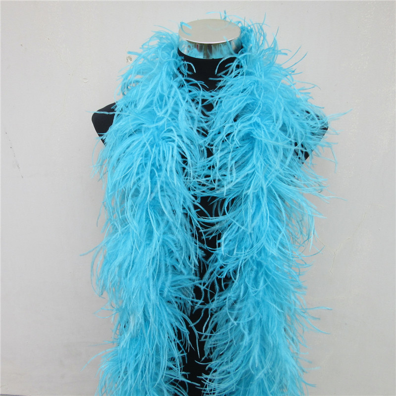 2メートル6層ホワイトナチュラルオーストリッチ羽ボア品質ふわ - Feather Trim Marabou のレビューと価格