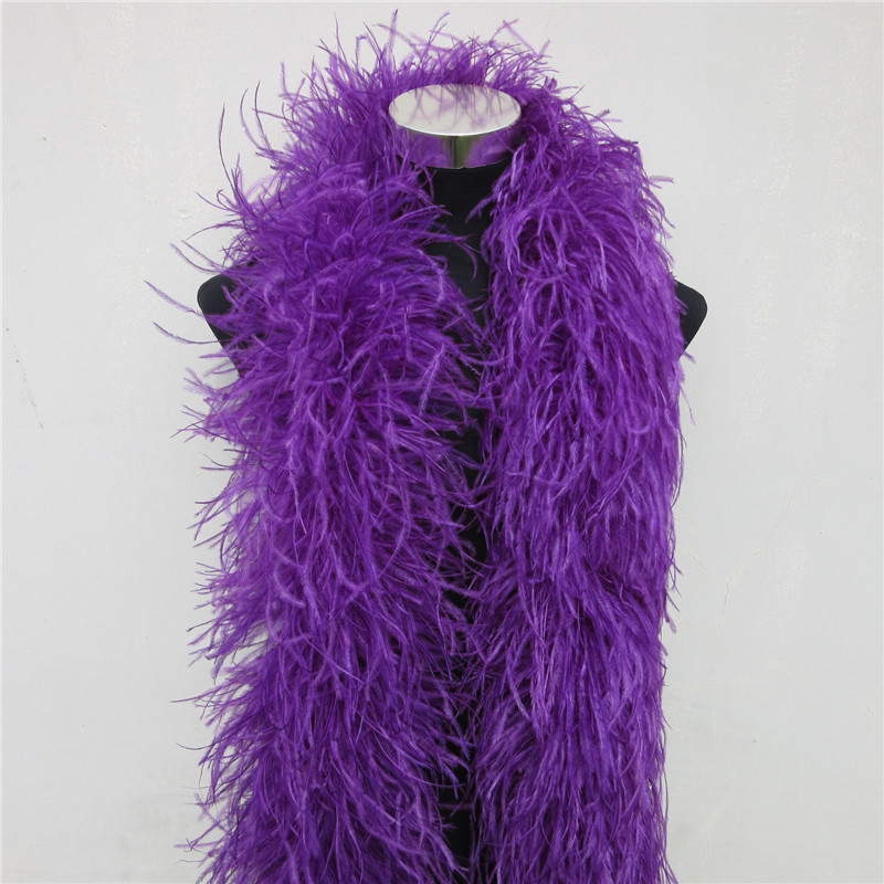 2メートル6層ホワイトナチュラルオーストリッチ羽ボア品質ふわ - Feather Trim Marabou のレビューと価格