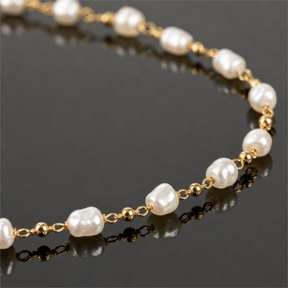 0.5メートル/1メートルフェイクパール真鍮チェーン、ジュエ - Pearl Trim Chain のレビューと価格