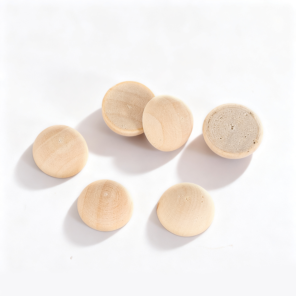120個 15mm 半球状木製ボール 未仕上げ スプリットビ - Craft Embellishment のレビューと価格