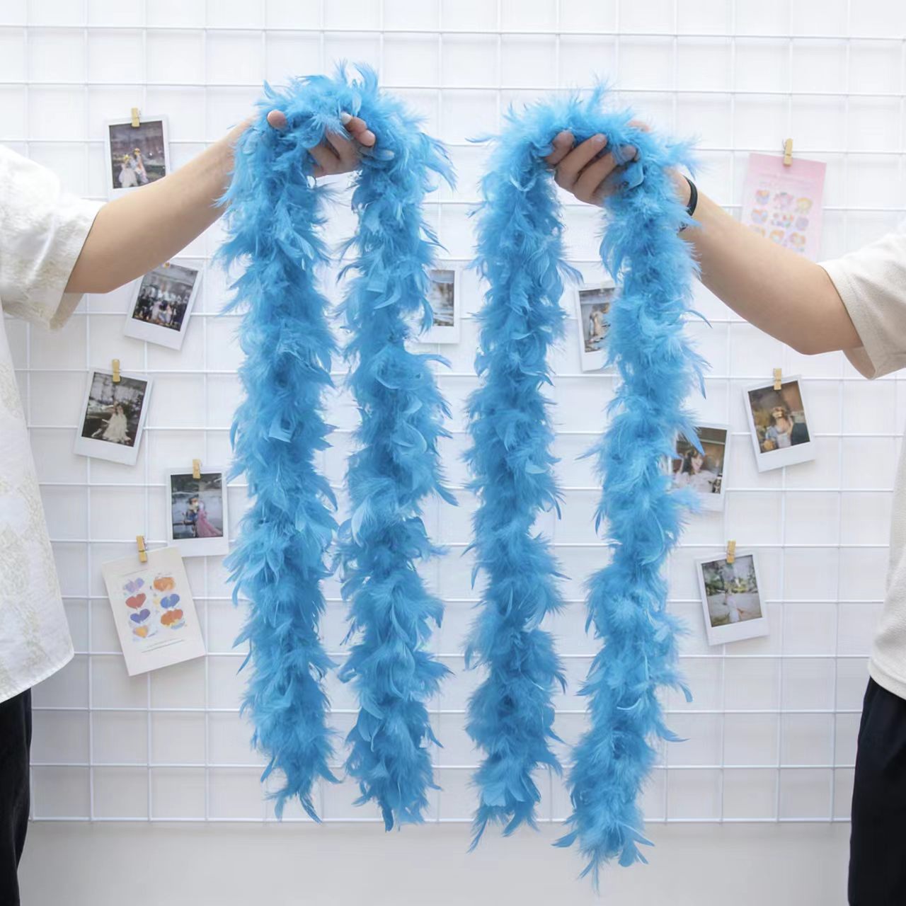 2 メートルの七面鳥の羽ボア 40 グラム-90 グラム色付 - Feather Trim Marabou のレビューと価格