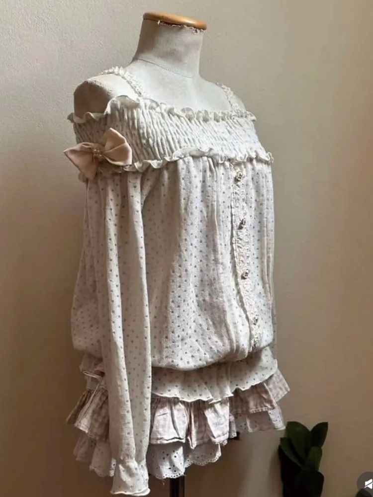 甘い日本のヴィンテージ風プチスカートセット レディース コー - Elastic Lace Trim のレビューと価格